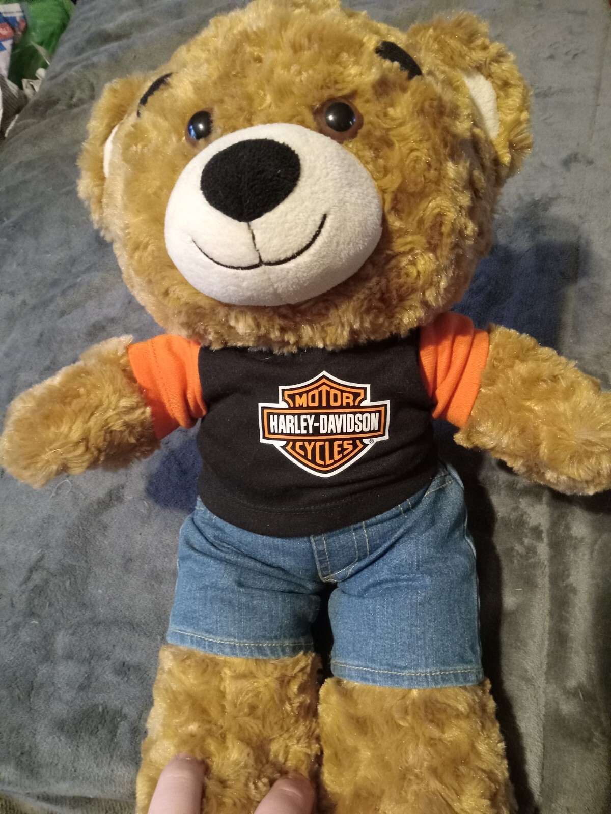 Harley Davidson Build A Bear Teddy Bear Plush Toy 18” | eBay