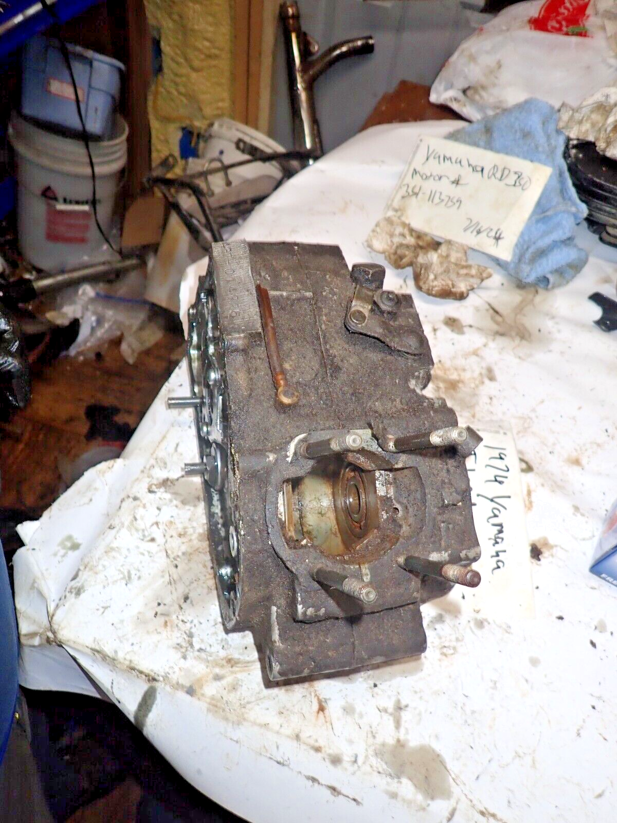1974 Yamaha DT100 DT 100 Enduro Left/Right Engine/Motor
