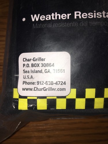 NEW Char-Griller Cover Fits Pro Deluxe Grill & Smoker Model 15555