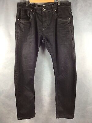 Crosshatch Jeans Men's Size 36 (37) Black Series Fiftyfive Zip Fly