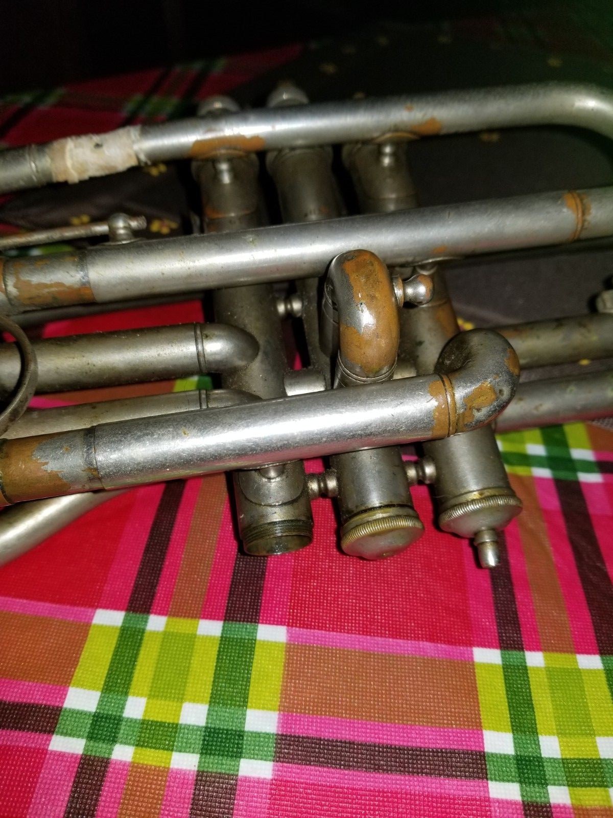 Antique Bruno & Sons Henry Pourcelle Trumpet Horn