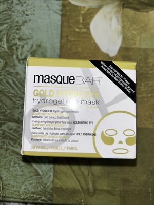 Masque Bar Gold Hydro Gel Eye Patch, 30CT Snail Extract Gold Extract One Pack