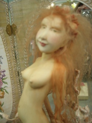 Dutch Artist Yvonne Flippse  One of a Kind Papier Clay  Fairy Superb Molding