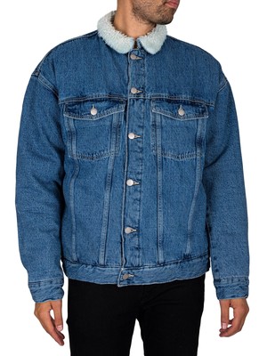 

Мужская джинсовая куртка с ворсом Eno Dr. Denim, синяя, Синий, ENO-JKT