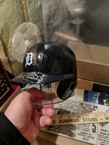 Cecil Fielder Detroit Tigers Autographed Mini Helmet