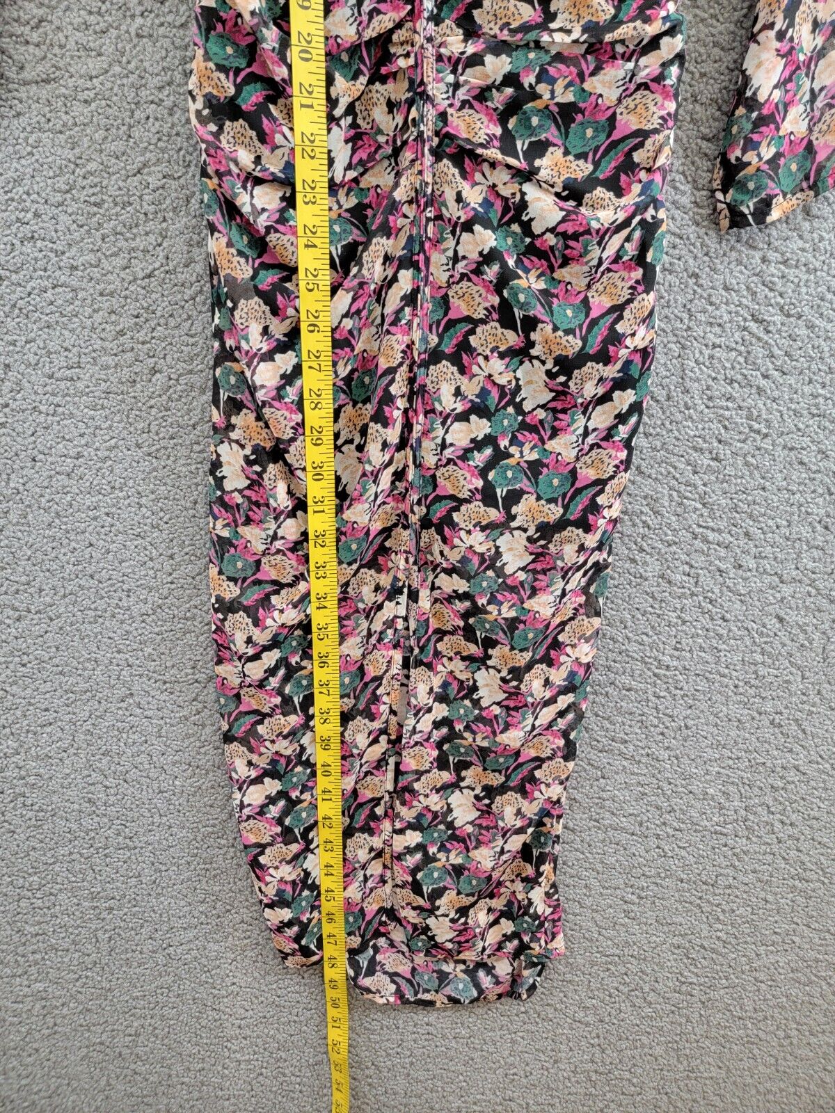 ASTR the Label Jamila Printed Sweetheart-Neck Dress Womens XS Multi Pullover L/S - Picture 8 of 16