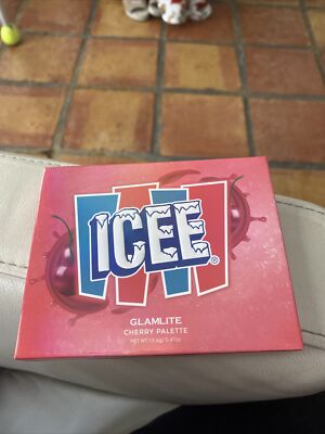 glamlite x icee cherry palette nib