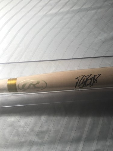 MIKE MOUSTAKAS AUTO AUTOGRAPHED SIGNED RAWLINGS BIG STICK 34