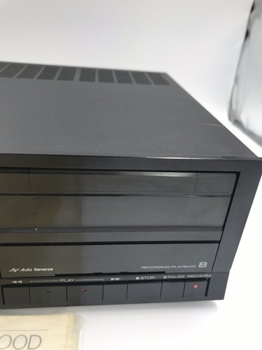 KENWOOD  Model KX-77CW DOUBLE CASSETTE DECK Auto-Reverse W/ Manual