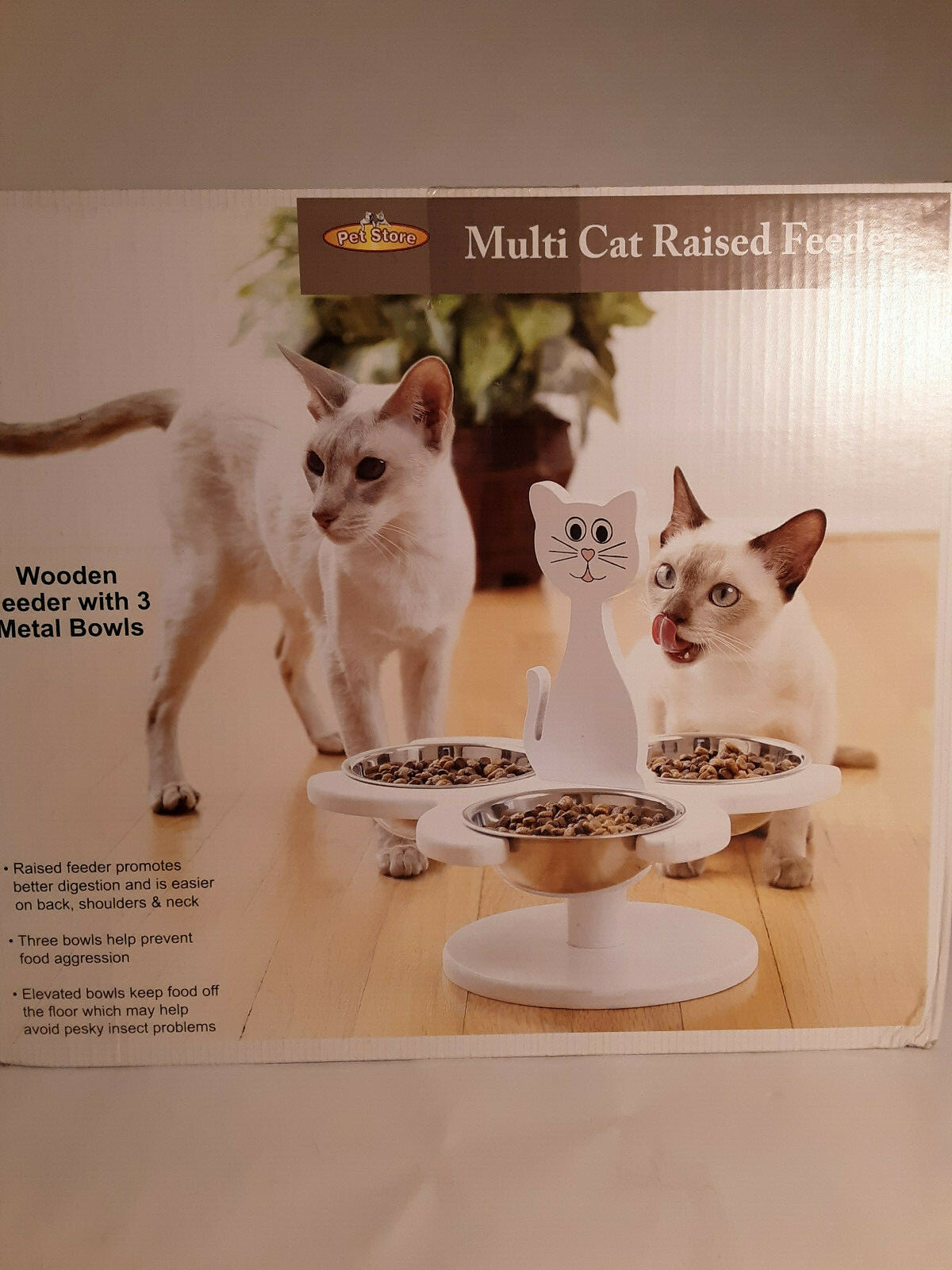 Multi Cat Raised Feeder new in box
