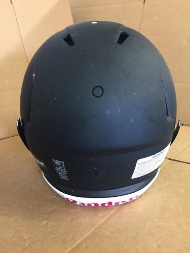 USED RIDDELL SPEED FOOTBALL HELMET - MEDIUM - FLAT BLACK