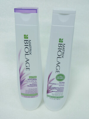 MATRIX BIOLAGE ULTRA HYDRASOURCE SHAMPOO & CONDITIONING BALM 13.5 oz Scuffed!