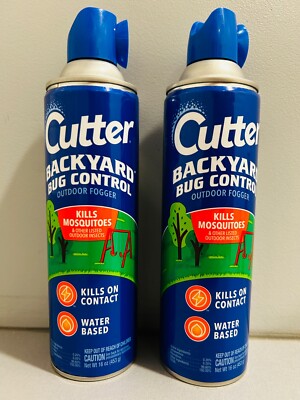 Brand New Lot of 2 Cutter Backyard Bug Control Outdoor Ready To Use 16oz Foggers