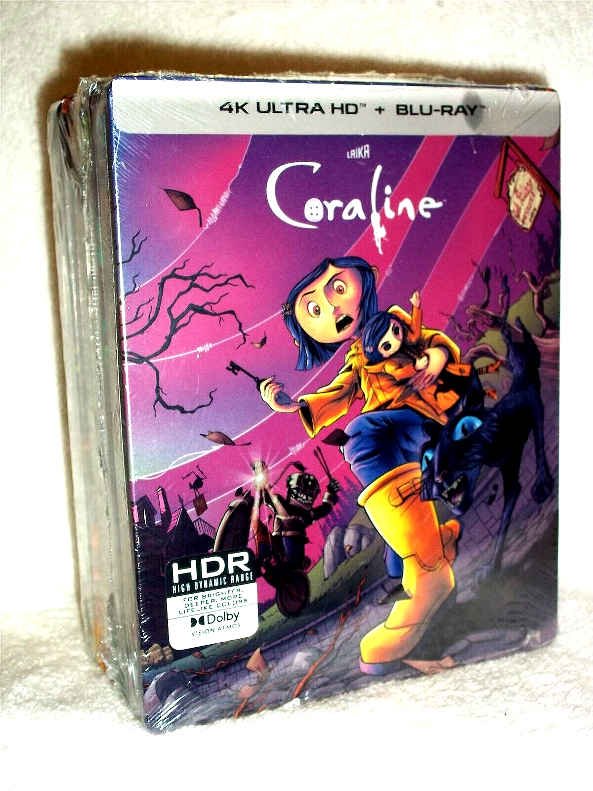 Laika STEELBOOK Set (4K/Blu-ray, 2024 8-Disc) Boxtrolls/Paranorman/Coraline/Kubo Laika STEELBOOK Set (4K/Blu-ray, 2024 8-Disc) Boxtrolls/Paranorman/Coraline/Kubo