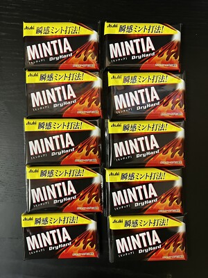 Japan Breath Mints: Asahi Mintia: DryHard x 10 Packs (Frisk Style)