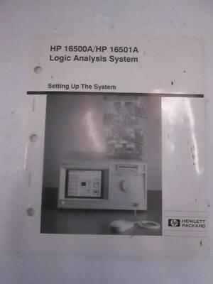 HP Setting up the System, 16500A/ 16501A Logic Analysis, Used