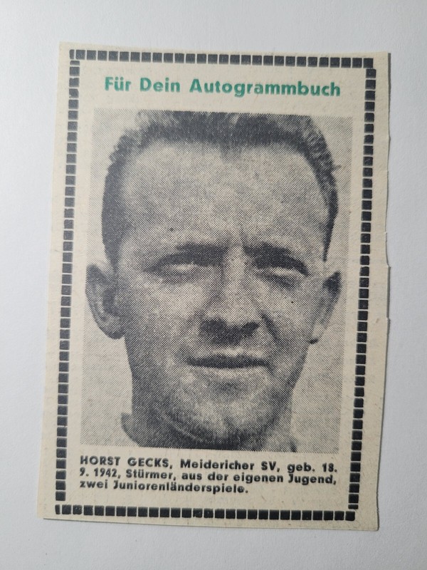 Sport-Magazin Autogrammbuch Sammelbild 1967 67 Bergmann GrÃ¼N FuÃBall Bundesliga
