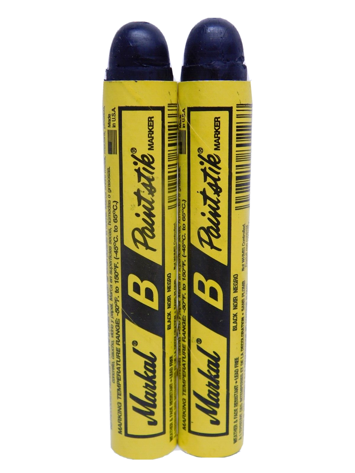 (PACK OF 2) Markal 80220-B Paintstik Solid Paint Marker Crayon Black (HR)