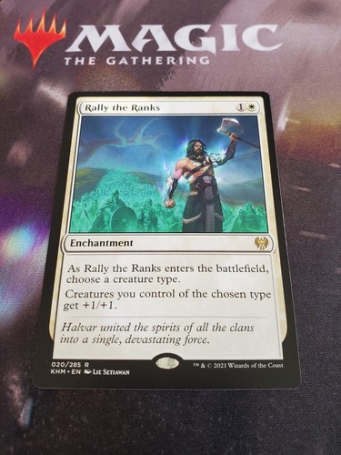 Rally the Ranks 2x FOIL KHM MTG Kaldheim Rare MINT white Rally the Ranks 2x FOIL KHM MTG Kaldheim Rare MINT white