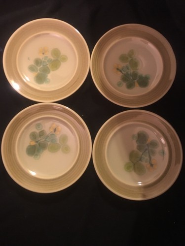 FRANCISCAN EARTHENWARE PEBBLE BEACH SET OF 4 BREAD & BUTTER PLATES