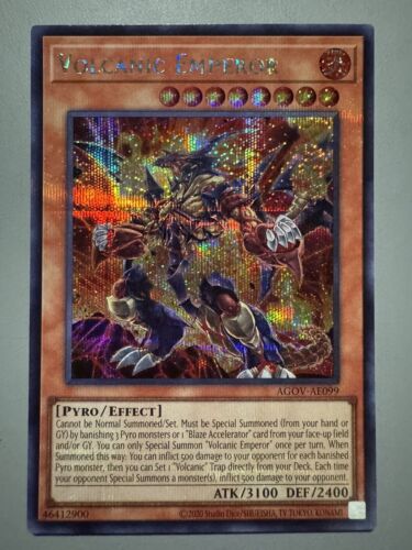 YUGIOH VOLCANIC EMPEROR (EFFECT) ASIA ENGLISH EDITION AGOV