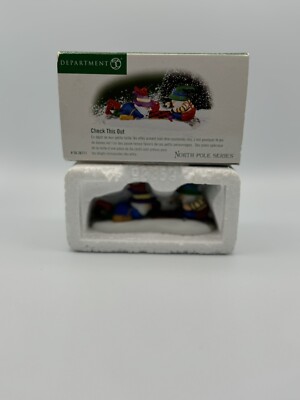 Department 56 Check This Out Retired North Pole Village #56.56711 checkers  dept