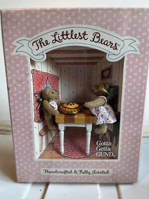 Gund Littlest Bears Grandmother & Granddaughter Collectible Jointed Handcrafted