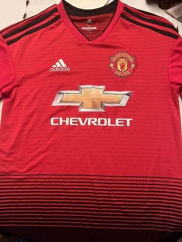 Adidas Manchester United Home Men's Jersey - Red Youth XL