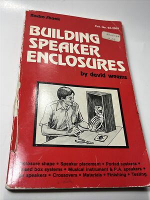 Radio Shack BUILDING SPEAKER ENCLOSURES (1981) by David Weems Cat. No 62-2309
