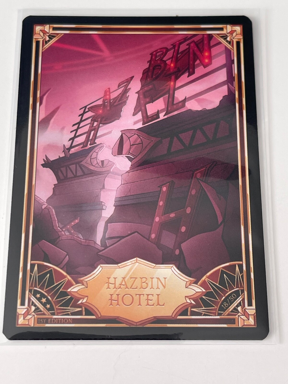 RARE Hazbin Hotel Trading Card BROKEN HOTEL SIGN Season 1