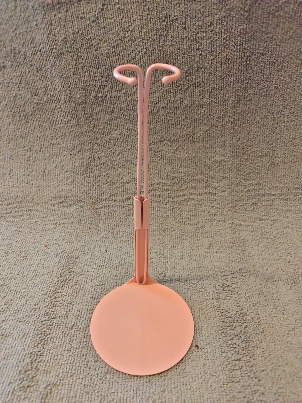 Pink Barbie Doll Stand of cushioned Metal and for other Fashion Dolls Kaiser