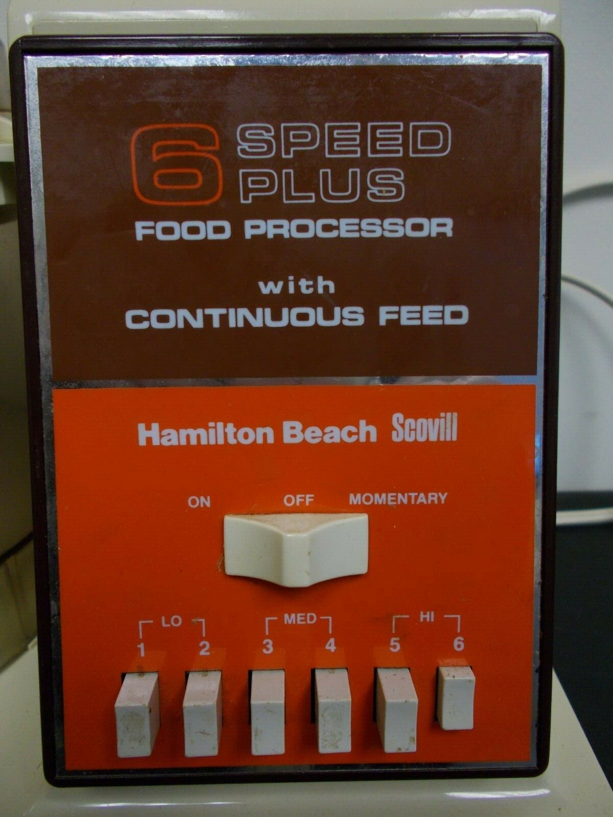 Hamilton Beach food processor 712 almond near-complete SET parts/attachments+box