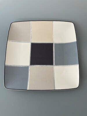 Noritake Ambience JAVA GRAPHITE 7998 Square Dinner Plate