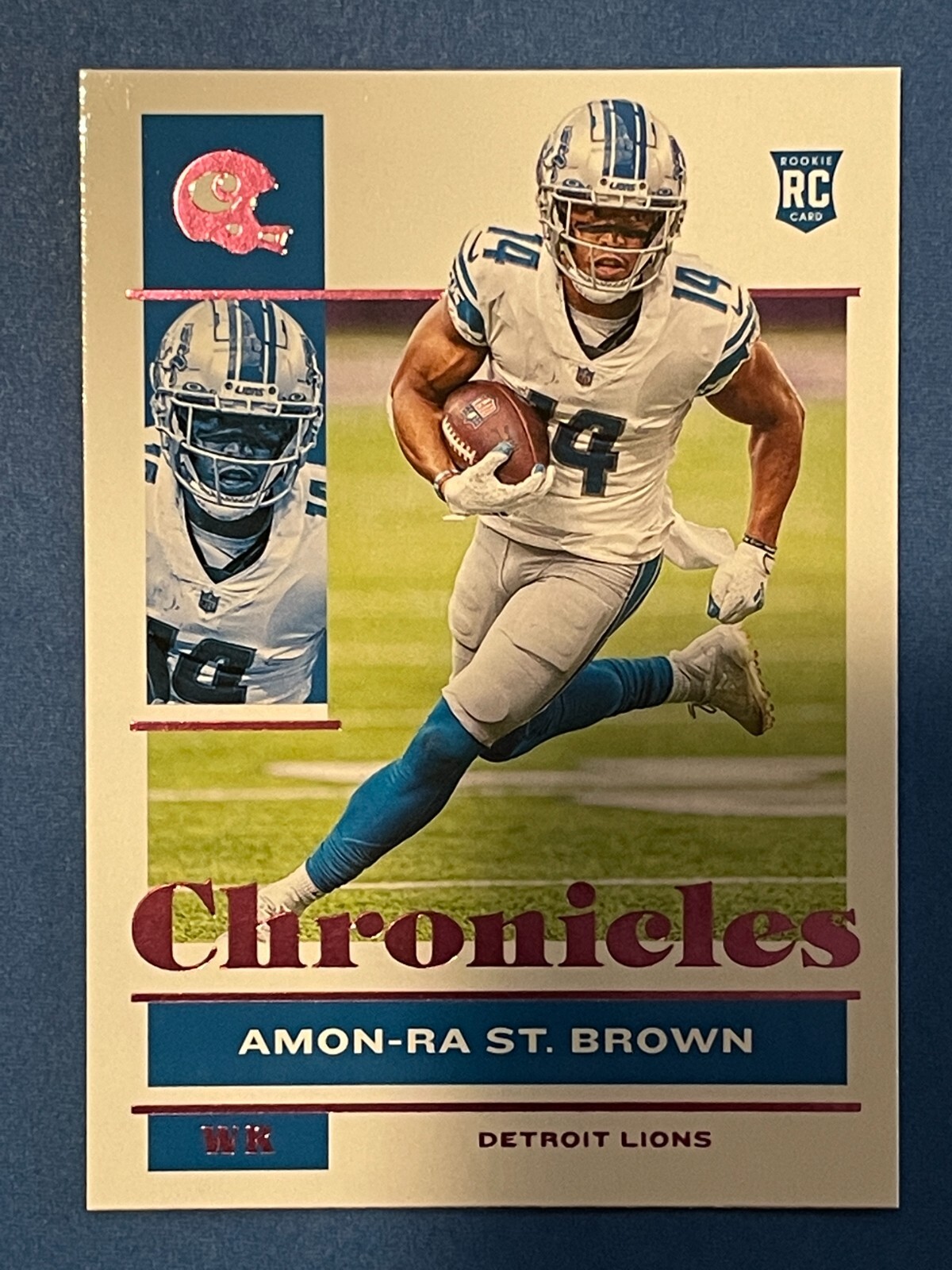 Amon-Ra St. Brown 2021 Panini Chronicles PINK Rookie #33