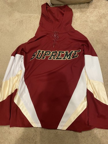 SUPREME Hooded Hockey Jersey Burgundy XL | eBay SUPREME Hooded Hockey Jersey Burgundy XL | eBay