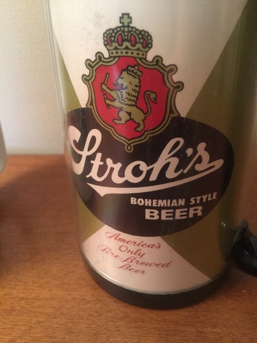 Lot of 2 Thermo Serv West Bend Plastic Beer Mugs Stroh’s & Schaefer