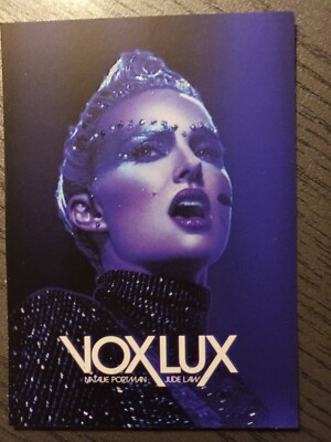 VOX LUX glitter postcard lobby card flyer from Poland Natalie Portman Jude Law