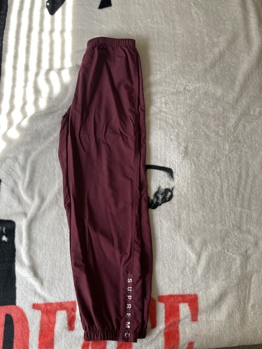 14AW Supreme Warm Up Pant バーガンディ S 【高品質