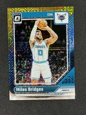 2024-25 Panini Donruss Optic Miles Bridges Black Gold 8/8 #208 Charlotte Hornets