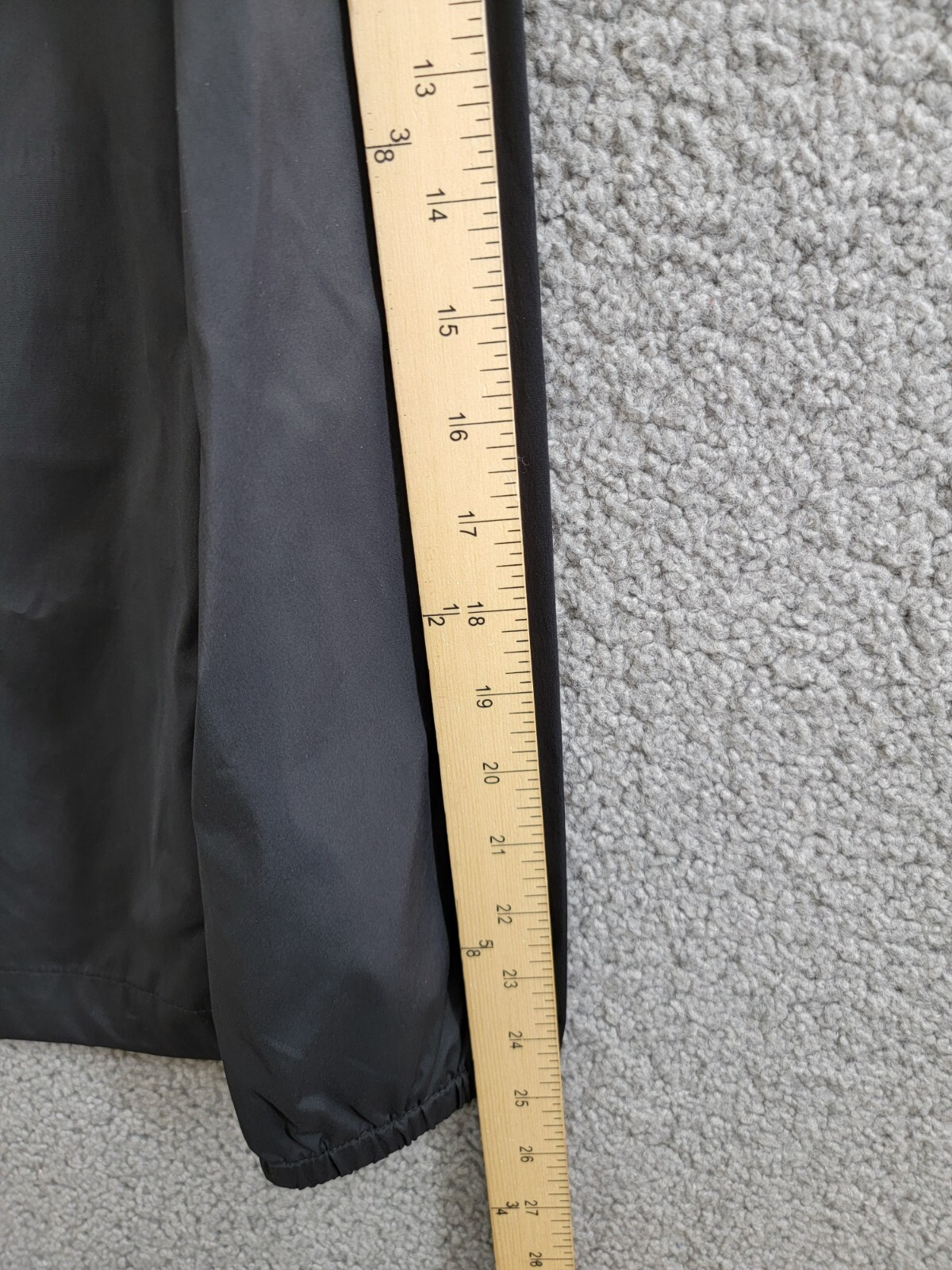 Michael Kors Snap-Front Nylon Shirt Jacket Men's XS Black Pockets Long Sleeve - Picture 5 of 17