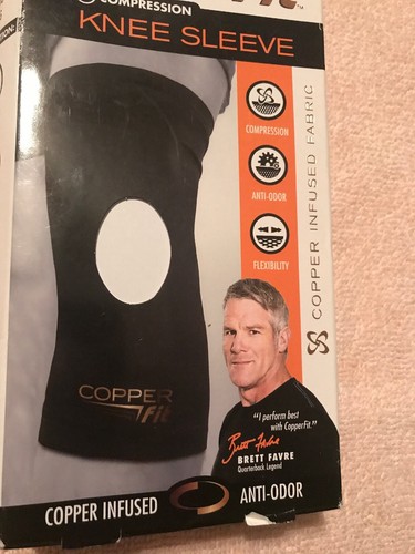 Copper Fit Copper Infused Compression Knee Sleeve | Large | Unisex | CFKL021517