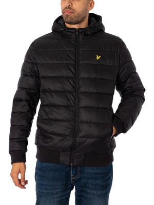 

Мужская ватная куртка Lyle - Scott, черная, Черный, JK1921V-Z865