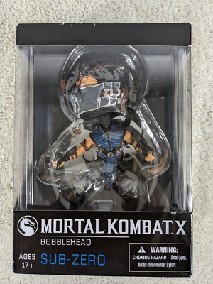 MORTAL KOMBAT X Sub-Zero Bobblehead Warner Bros Games MEZCO TOYZ NEW in Box 2015