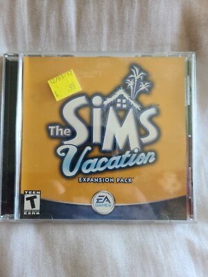 Shelf62g VINTAGE PC GAME/SOFTWARE~the Sims vacation 