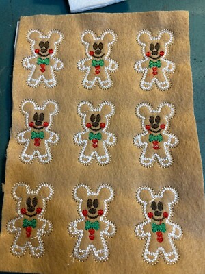 GINGERBREAD MOUSE  Felties SINGLE FELTIE   CHRISTMAS