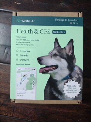 Whistle Go Explore Waterproof GPS Pet Ultimate Health and Location Tracker