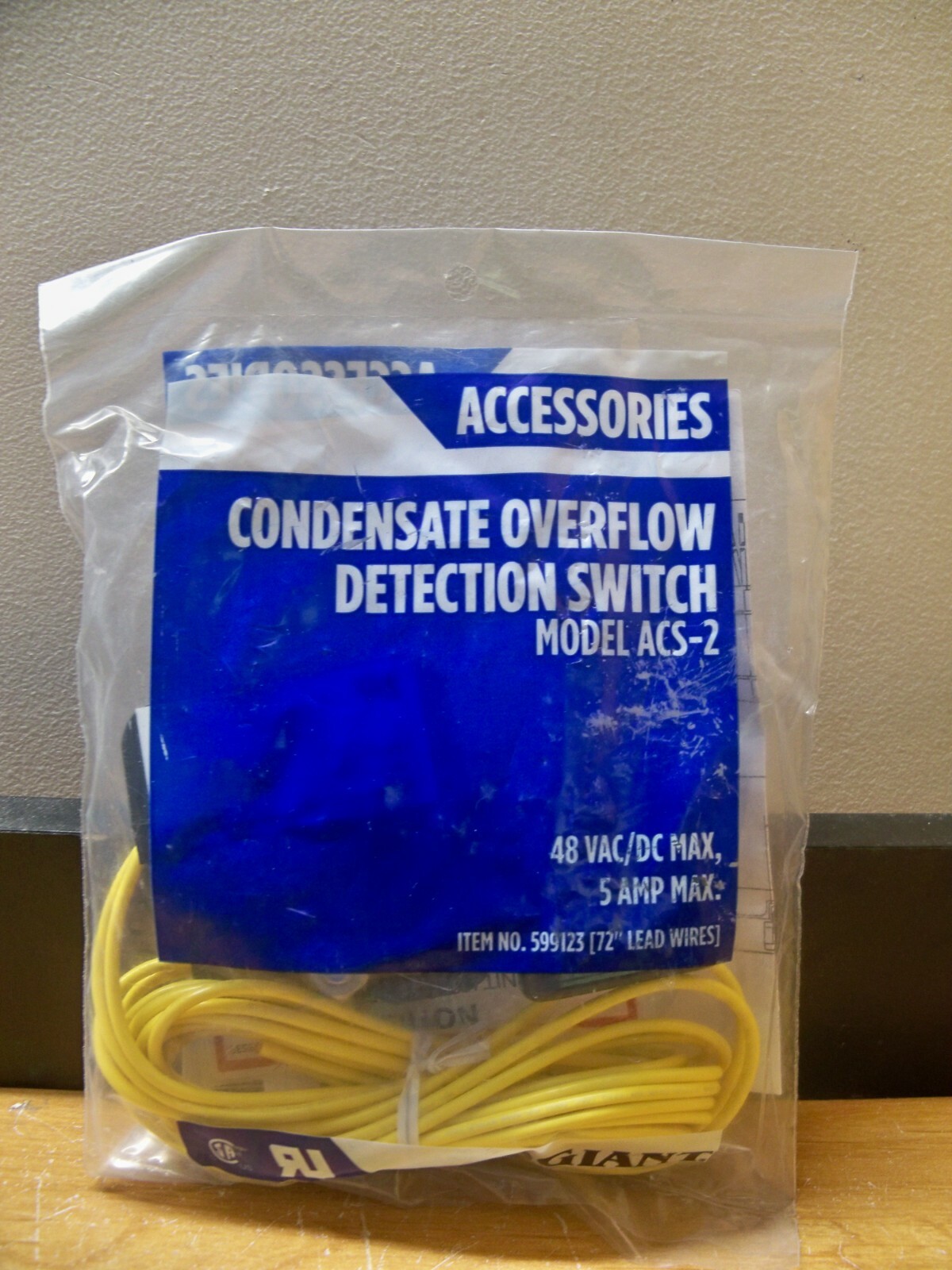New LITTLE GIANT ACS2 599123 Condensate Overflow Detection Safety