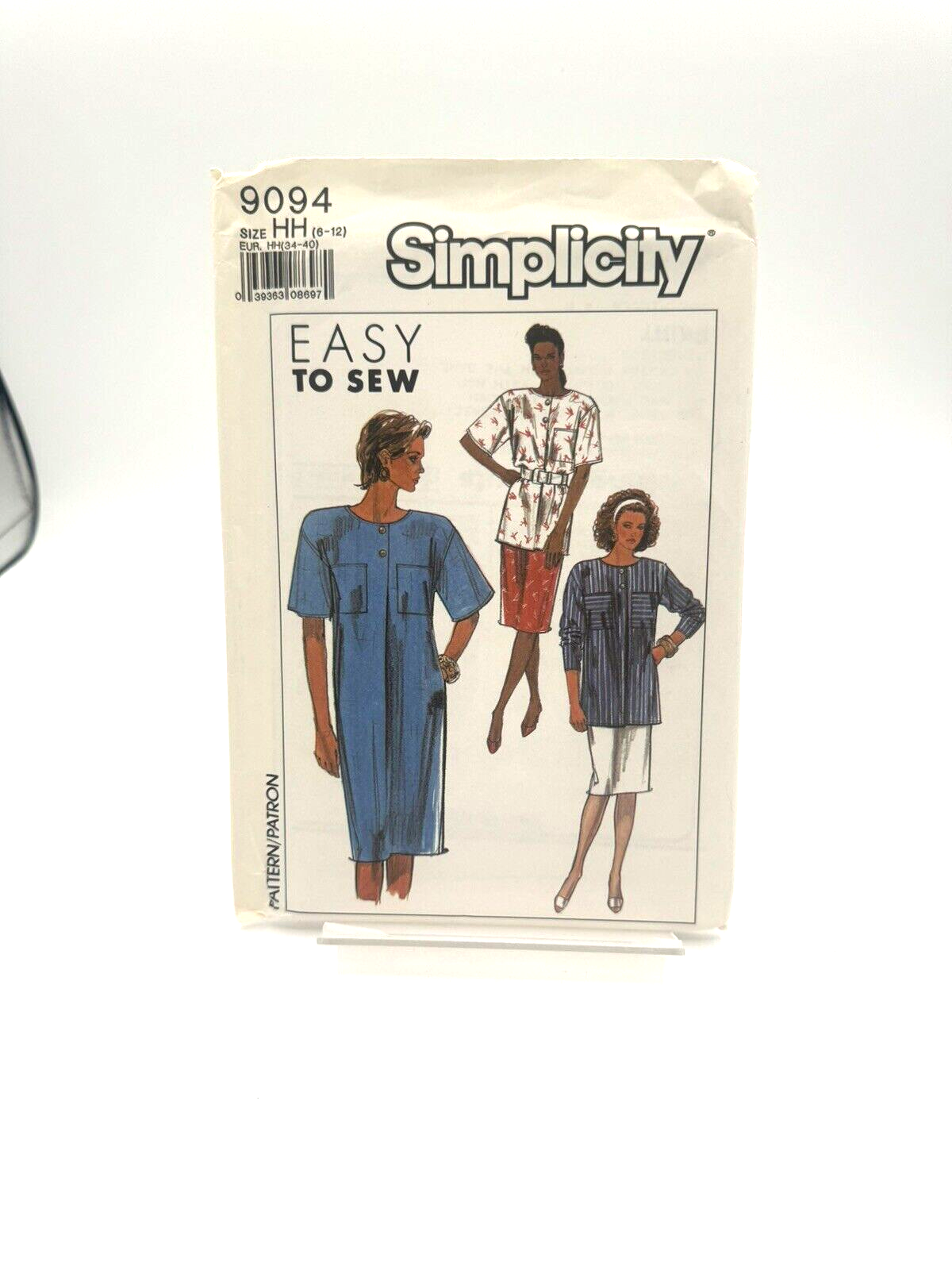 Simplicity Easy to Sew Pattern #9094 Ladies Dress, Tunic