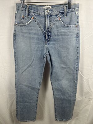 Agolde High Rise Straight Crop Jeans Size 29 New 100% Cotton