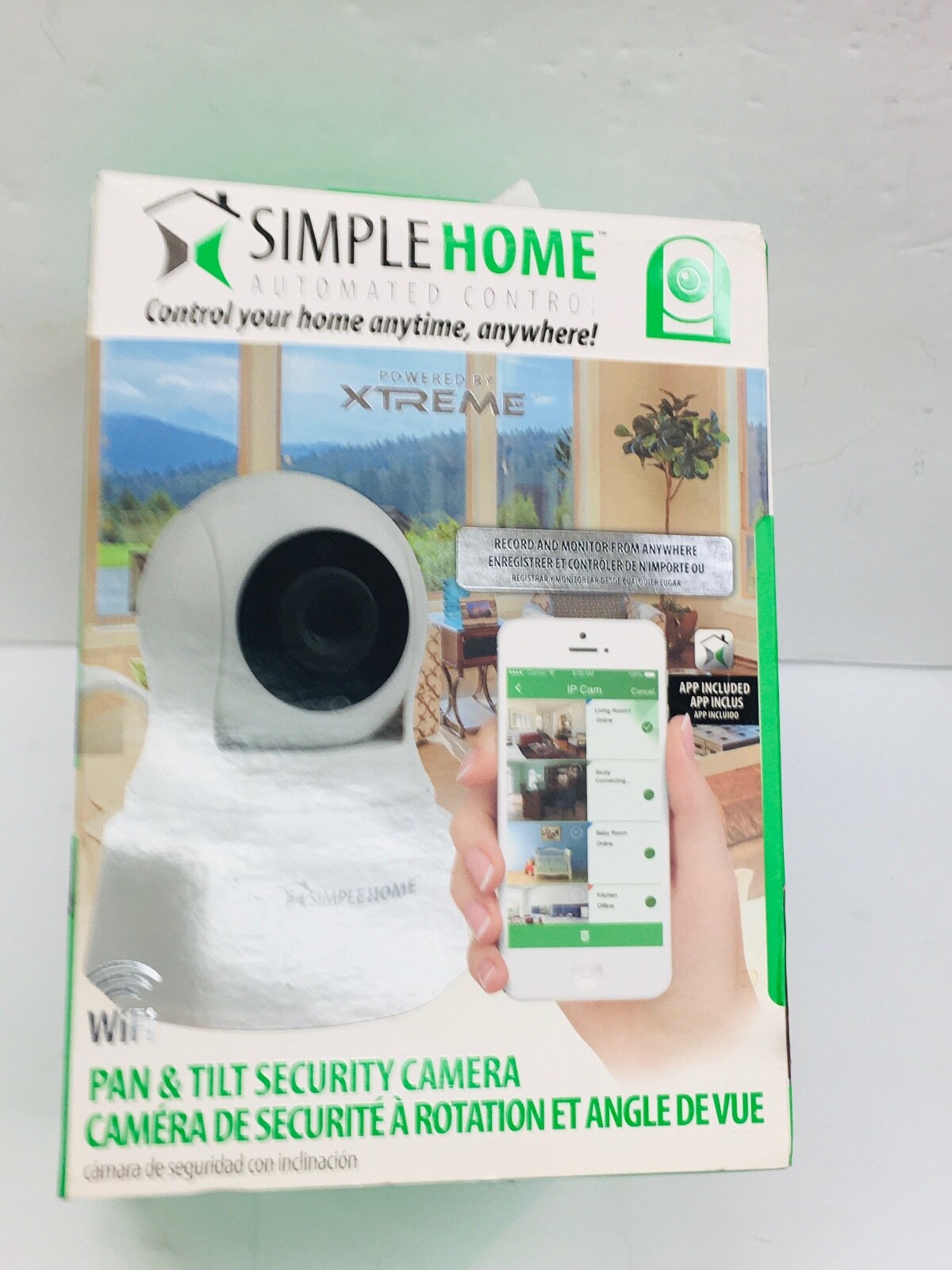 Simple Home WiFi Pan & Tilt Security Camera automated control NEW